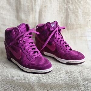 womens nike high top wedge sneakers